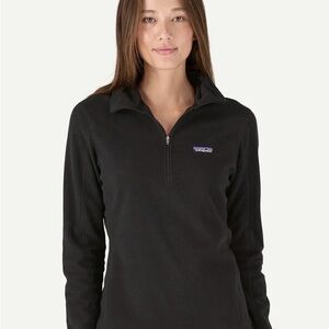 Patagonia Women's Black Quarter-Zip Fleece